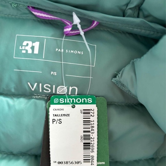 Minty Fresh Simons Puffy Coat – P/S – $55 - Picture 6 of 6